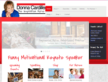 Tablet Screenshot of donnacardillo.com